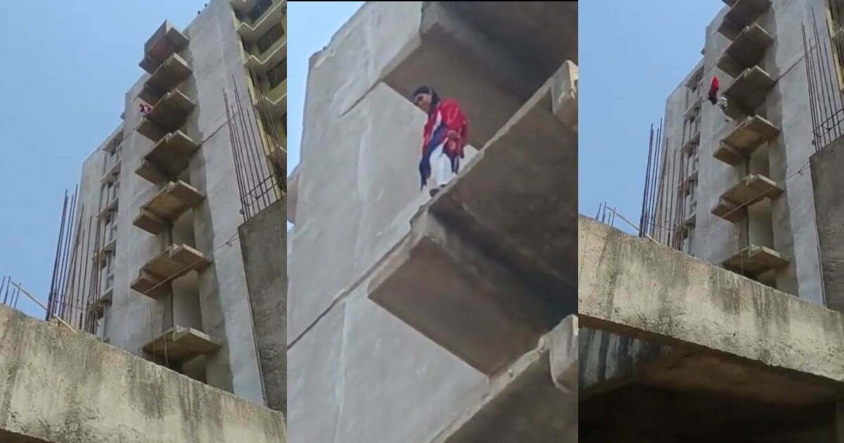 Suicide का Live Video: निर्माणाधीन बिल्डिंग की छठवीं मंजिल से छात्रा ने लगाई छलांग, मौत