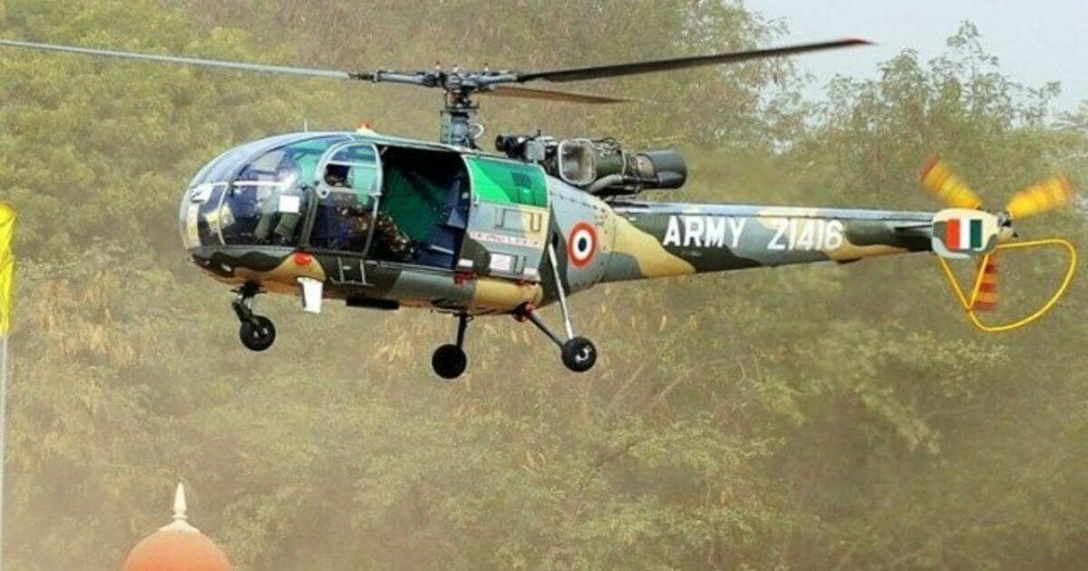 भारतीय सेना का चीता हेलीकॉप्टर क्रैश, पायलट की तलाश में सर्च ऑपरेशन शुरु