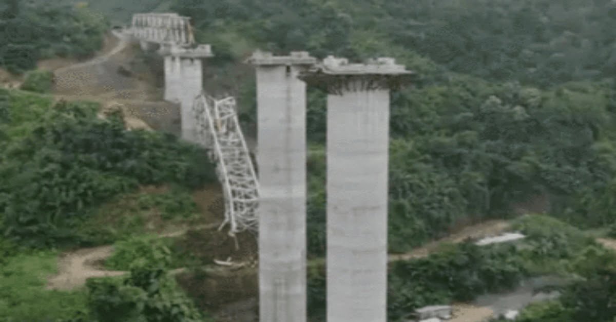 दर्दनाक हादसा: निर्माणाधीन रेलवे पुल गिरा, 17 मजदूरों की मौत