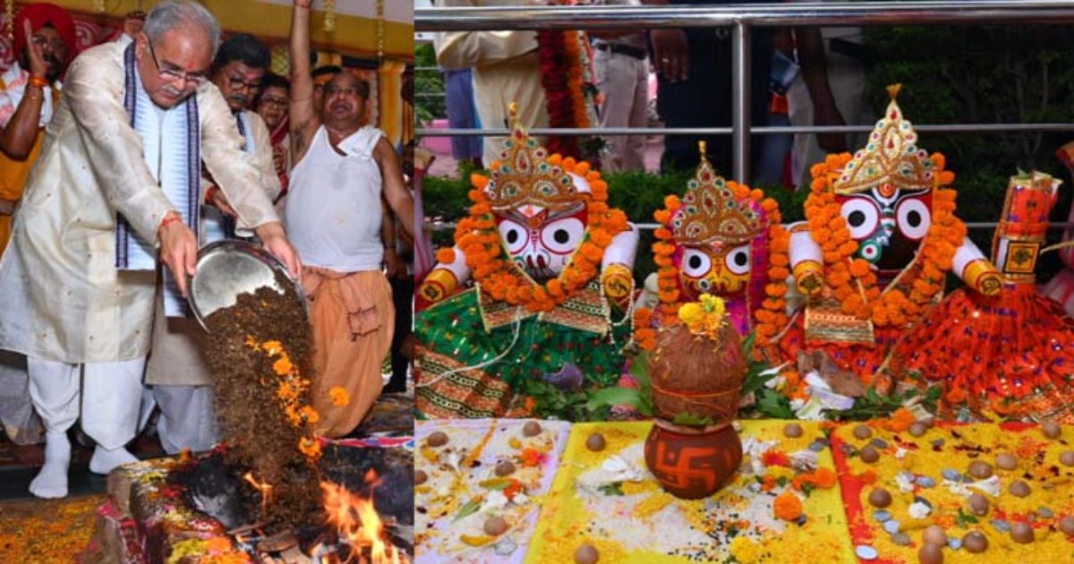 CM ने रथयात्रा से पहले छेरापहरा रस्म की अदा, जगन्नाथ मंदिर में रथयात्रा के शुभ अवसर पर की पूजा-अर्चना