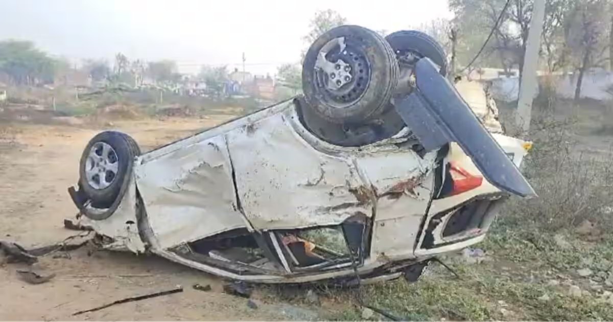 खाटू श्याम का दर्शन कर लौट रहे 6 लोगों की मौत, पंक्चर टायर बदलने के दौरान कार ने रौंदा