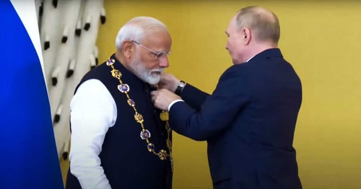 PM मोदी को मिला रूस का सर्वोच्च सम्मान ‘ऑर्डर ऑफ सेंट एंड्रयू द एपोस्टल’