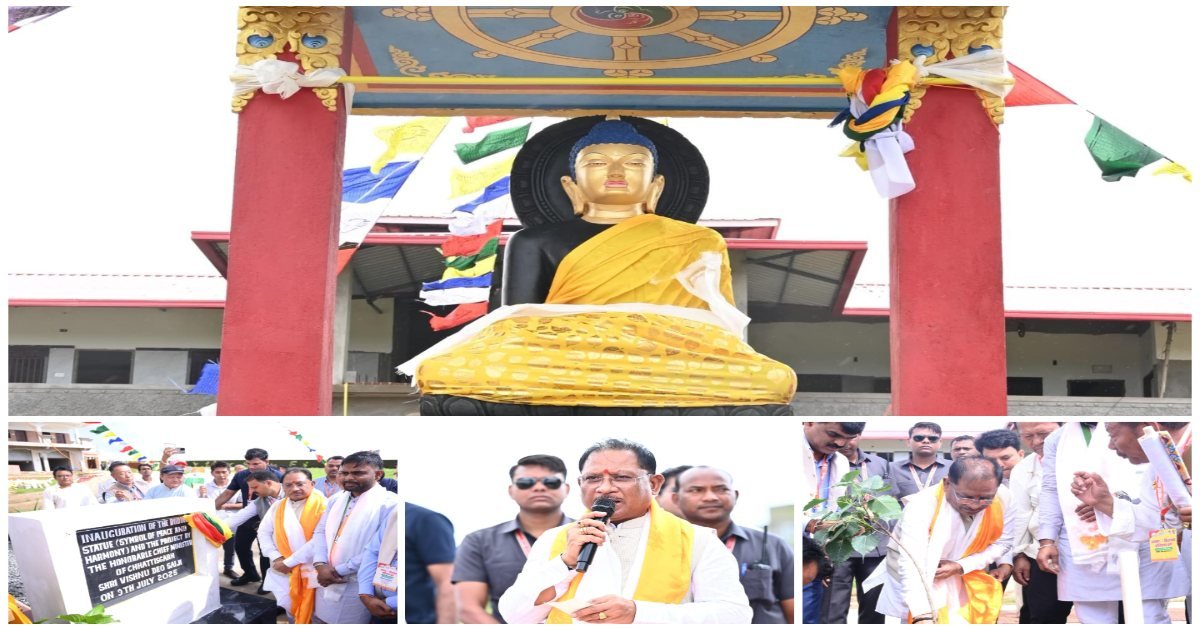 मुख्यमंत्री विष्णु देव साय ने मैनपाट में भगवान बुद्ध की प्रतिमा का किया अनावरण, मुख्यमंत्री ने की 30 लाख रुपए के विकास कार्यों की घोषणा, सीसी रोड और मंदिर शेड निर्माण को दी मंजूरी