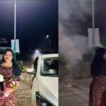 Video: 'हैप्पी बर्थडे स्वीटी', कार की बोनट पर काटा केक, मंत्री के करीबी की पत्नी का सड़क पर बर्थडे सेलिब्रेशन, कांग्रेस बोली- क्या नियम सिर्फ आम जनता के है?