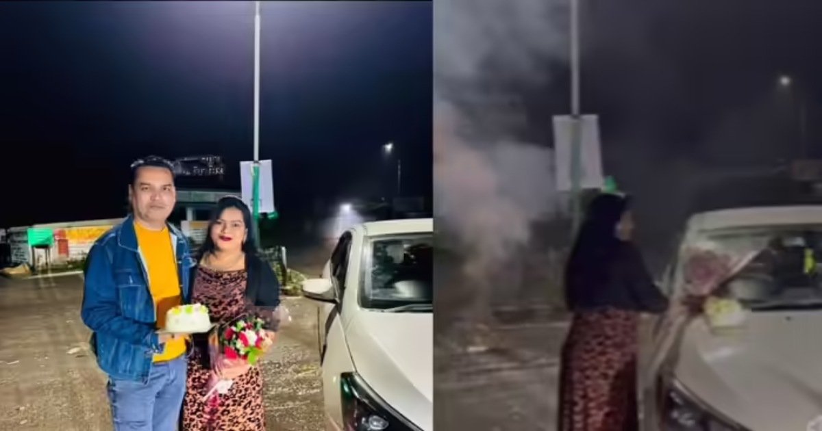 Video: ‘हैप्पी बर्थडे स्वीटी’, कार की बोनट पर काटा केक, मंत्री के करीबी की पत्नी का सड़क पर बर्थडे सेलिब्रेशन, कांग्रेस बोली- क्या नियम सिर्फ आम जनता के है?