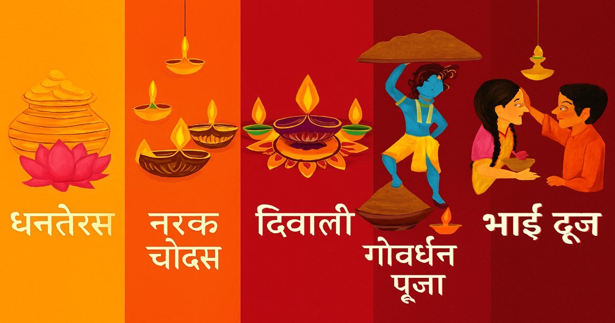 धनतेरस, दिवाली से लेकर गोवर्धन पूजा और भाईदूज, आज से शुरू होगा पंचपर्व, इस बार 6 दिन का होगा उत्सव; जानिए शुभ मुहूर्त और ज्योतिषीय उपाय