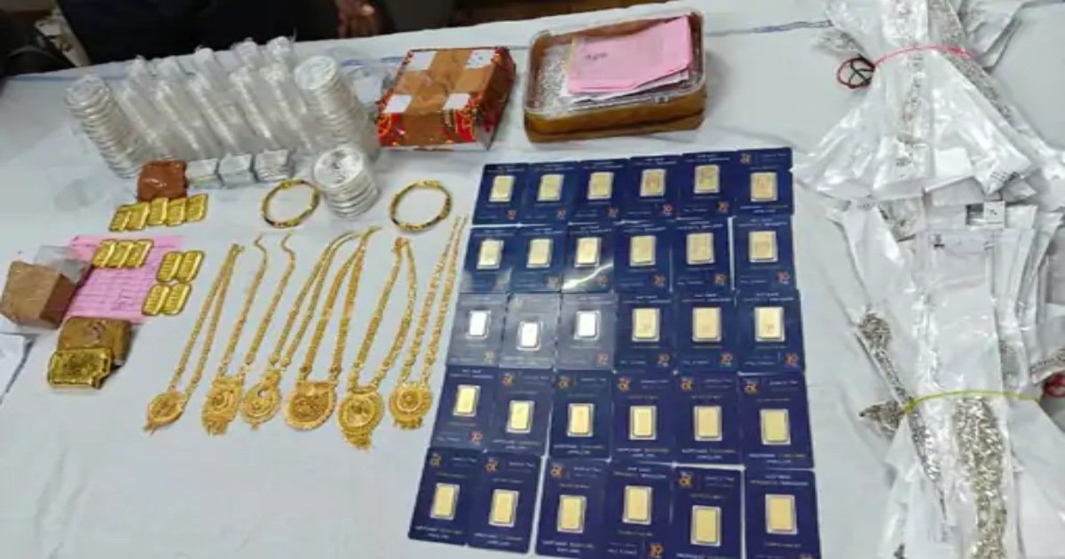 ट्रेन से सोने की तस्करी! इंटरसिटी एक्सप्रेस से 3.37 करोड़ का सोना-चांदी जब्त, 1 आरोपी गिरफ्तार
