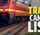 CG Train Cancelled : यात्रीगण कृपया ध्यान दें! ये ट्रेनें हुई कैंसिल, यात्रा करने से पहले जरूर देखें लिस्ट…..