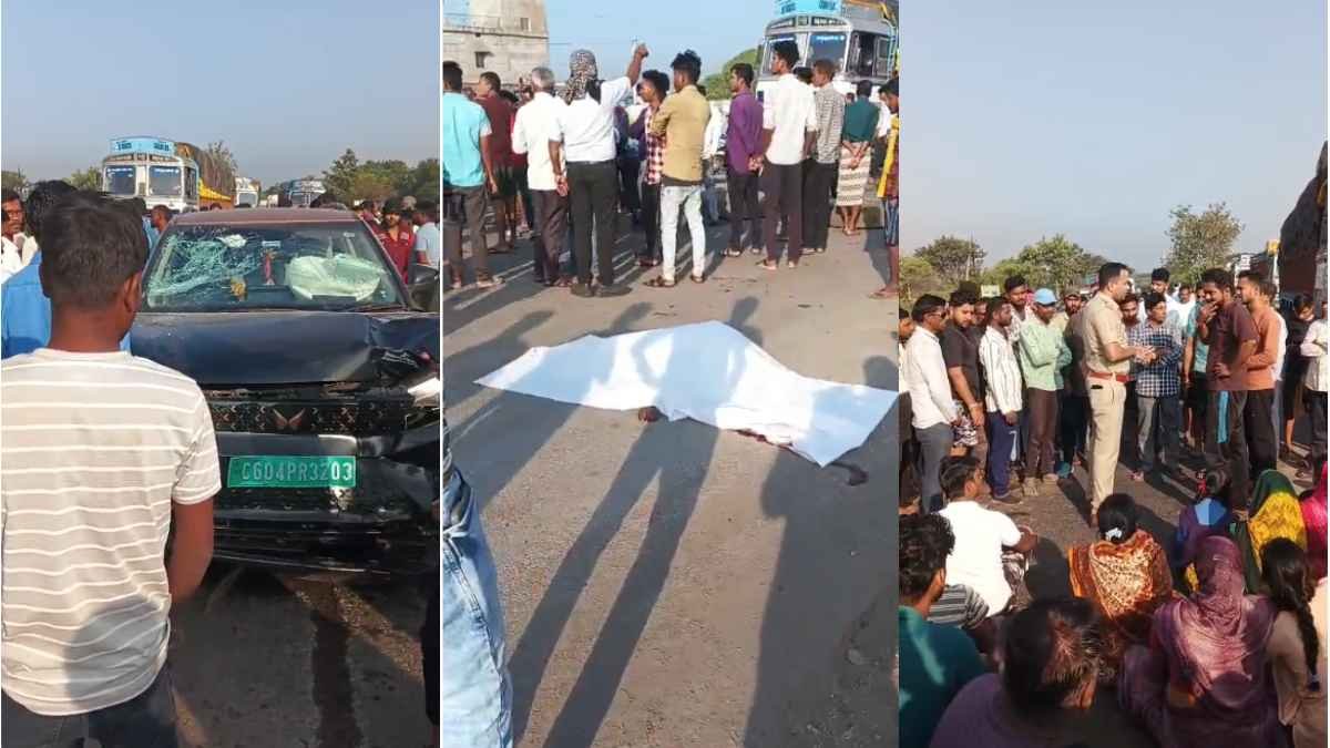 Accident: तेज रफ्तार कार ने बाइक सवार को मारी ठोकर, मौके पर हुई मौत, आक्रोशित लोगों ने किया चक्काजाम