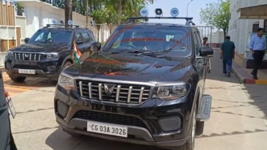 मुख्यमंत्री विष्णुदेव साय के काफिले में बदलाव, फॉर्च्यूनर की जगह शामिल हुईं नई स्कॉर्पियो