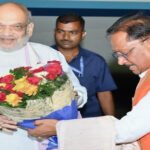 केंद्रीय गृह मंत्री अमित शाह पहुंचे रायपुर: मुख्यमंत्री विष्णुदेव साय ने किया आत्मीय स्वागत….