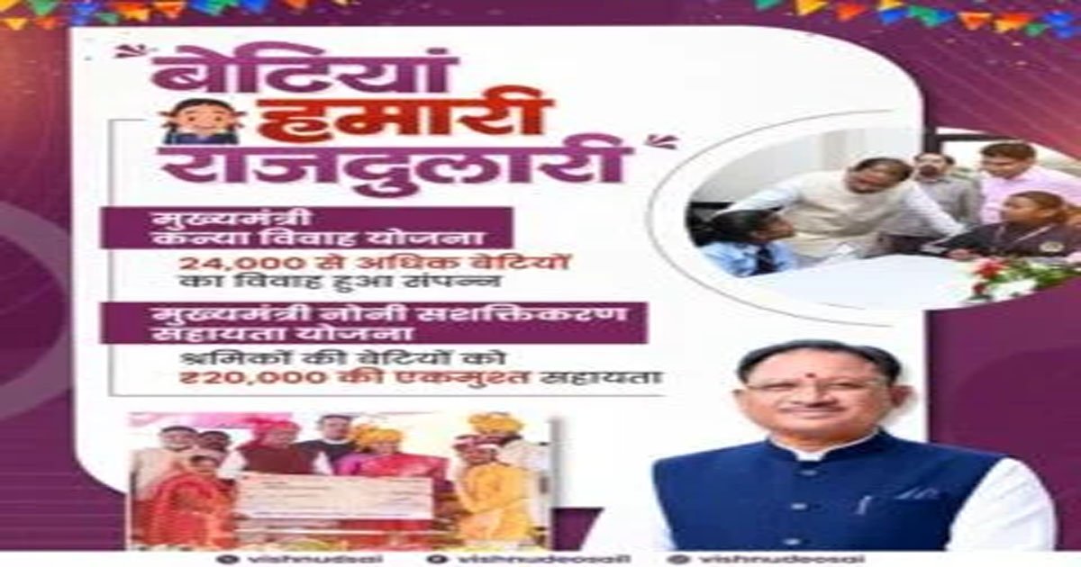 बेटियों की खुशहाली और उनके चेहरे की मुस्कान हमारे लिए सबसे बड़ा आशीर्वाद – सीएम साय