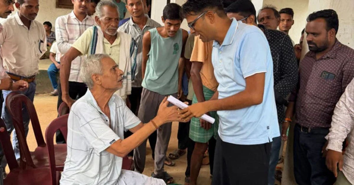 आमापाली में वित्त मंत्री ओपी चौधरी ने लगाई जन चौपाल, सुनी ग्रामीणों की समस्याएं