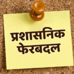 ब्रेकिंग : राजस्व विभाग में बड़े पैमाने पर फेरबदल, 60 पटवारियों के हुए तबादले, देखें जंबो ट्रांसफर लिस्ट…!!